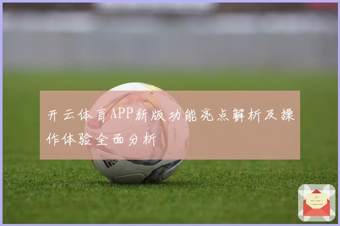 开云体育APP新版功能亮点解析及操作体验全面分析